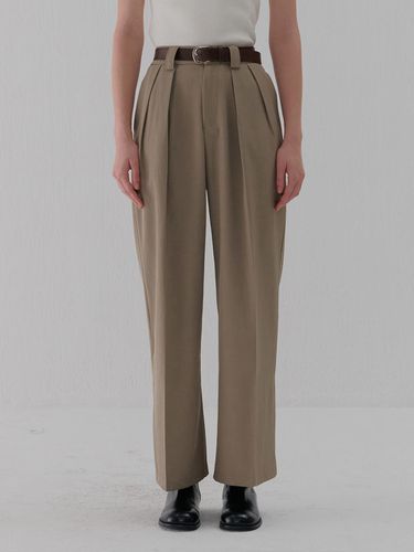 BELT WIDE PANTS BEIGE - camino - Modalova