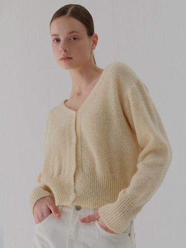 V-NECK CARDIGAN LIGHT BEIGE - camino - Modalova