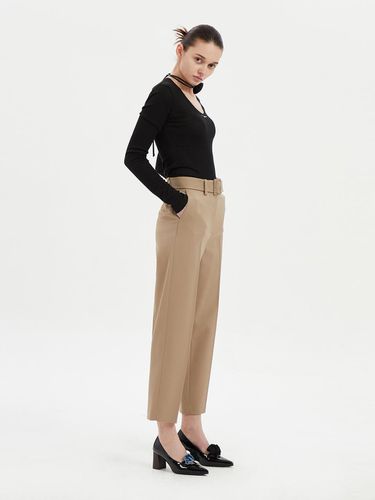 Atelier] Straight Fit Crease Pants_LFPNS24820BEX - LUCKY CHOUETTE - Modalova