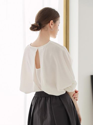 Slit soft cotton blouse - KELLY DONAHUE - Modalova