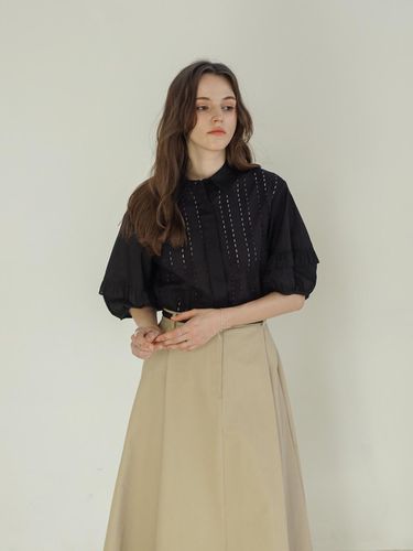 Frill volume eyelet blouse - KELLY DONAHUE - Modalova