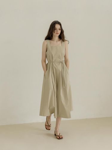 Square sleeveless long dress - KELLY DONAHUE - Modalova