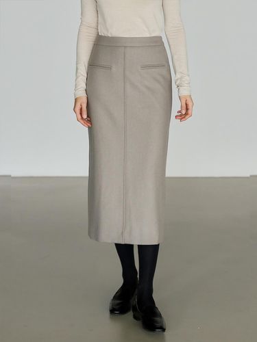 Classic wool BANDING skirt - KELLY DONAHUE - Modalova