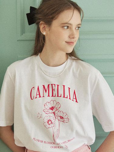 Camellia T-shirt - White - ourhope - Modalova