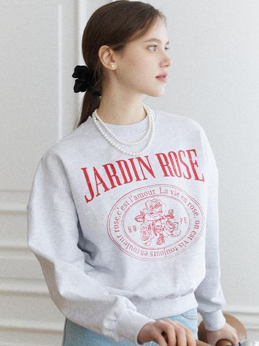 Jardin Rose Sweatshirt - Light Grey - ourhope - Modalova