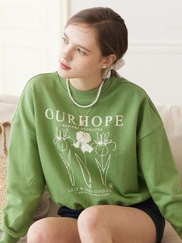 Lily Sweatshirt - Moss Green - ourhope - Modalova