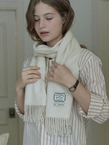 Hope wool muffler - White - ourhope - Modalova