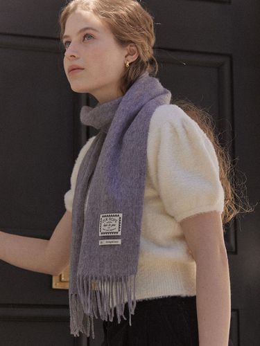 Hope wool scarf - Melange Grey - ourhope - Modalova