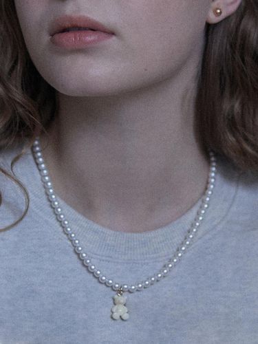 Teddy pearl necklace - White - ourhope - Modalova