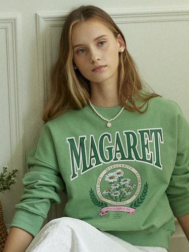 Margaret Artwork Sweatshirt - Moss Green - ourhope - Modalova