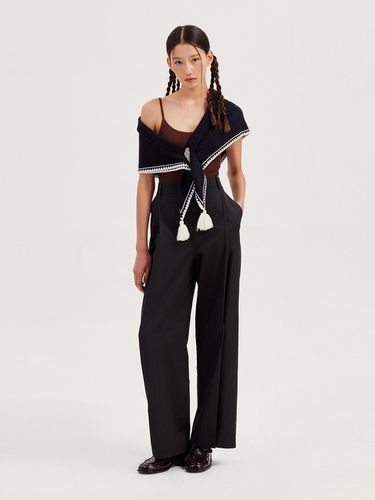 Tuck Point Wide Pants_LFPNA24200BKX - LUCKY CHOUETTE - Modalova