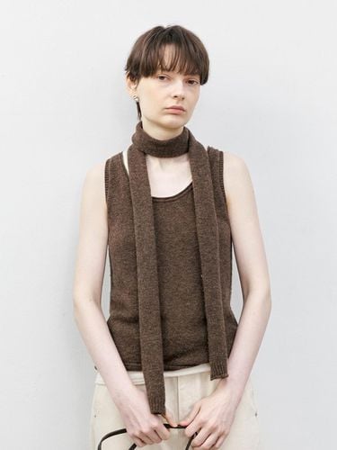 TG_Basic wool narrow scarf_BROWN - tageechita - Modalova