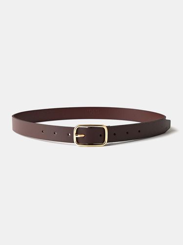 Vintage Gold Square Belt - Brown - LOEIL - Modalova