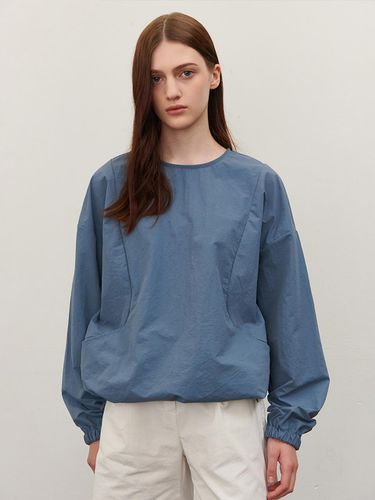 NYLON INCISION SWEATSHIRT BLUE - camino - Modalova