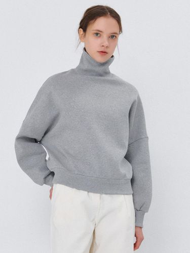 NAPPING TURTLENECK SWEATSHIRT GRAY - camino - Modalova