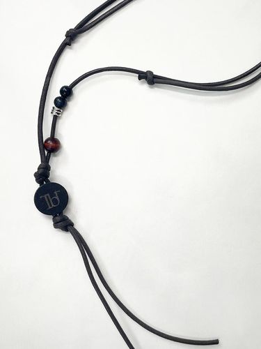 Wooden Token Necklace (BROWN) - Rubati - Modalova