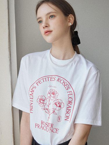 Petites Roses T-shirt - White - ourhope - Modalova