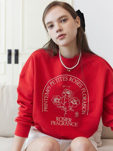 Petite Rose Sweatshirt - Red - ourhope - Modalova