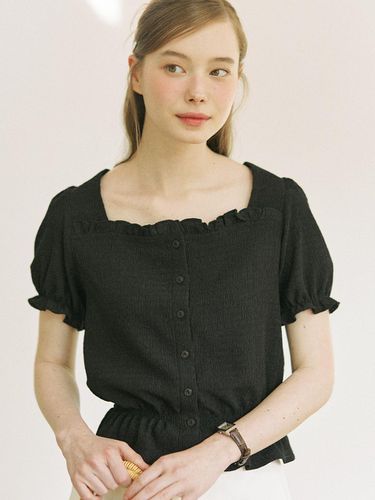 Sevigny Frill Blouse - Black - ourhope - Modalova