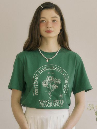 Marguerite T-shirt - Green - ourhope - Modalova