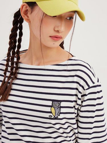 Signature] Stripe Long-sleeve T-shirt - LUCKY CHOUETTE - Modalova