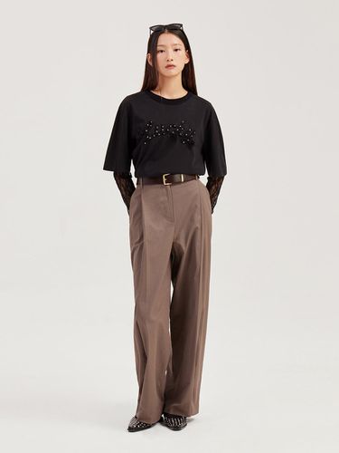 Tuck Point Wide Pants_LFPNA24200BRX - LUCKY CHOUETTE - Modalova