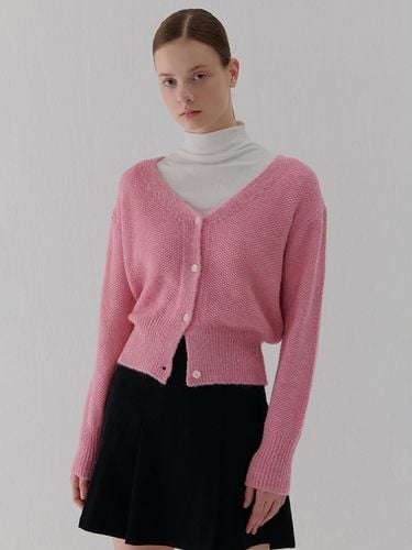 V-NECK CARDIGAN PINK - camino - Modalova