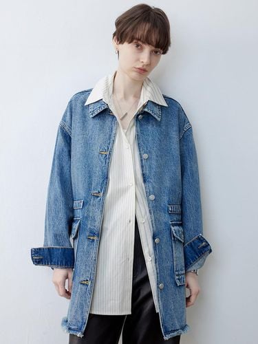 TG_Vintage raw edge denim jacket - tageechita - Modalova