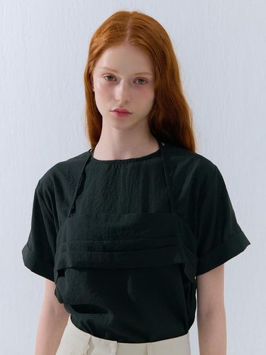 SUMMER LAYERED BLOUSE BLACK - camino - Modalova