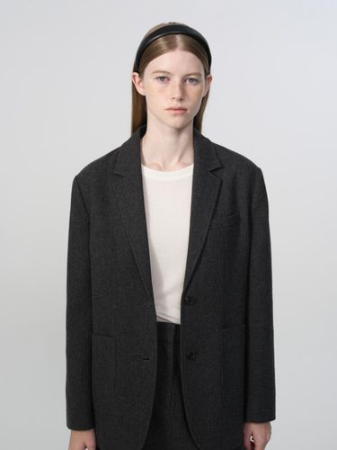 Boyfit wool jacket (solid) - DEPOUND - Modalova