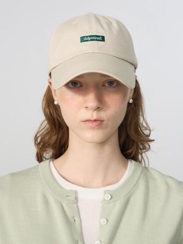 Box logo washed cap - light beige - DEPOUND - Modalova