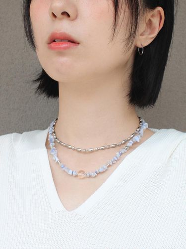 Necklace_NAIAD Lace Agate Stainless Steel - Rubati - Modalova