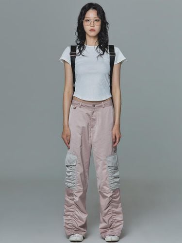 Satin cargo pants (pink) - Siweol107 - Modalova