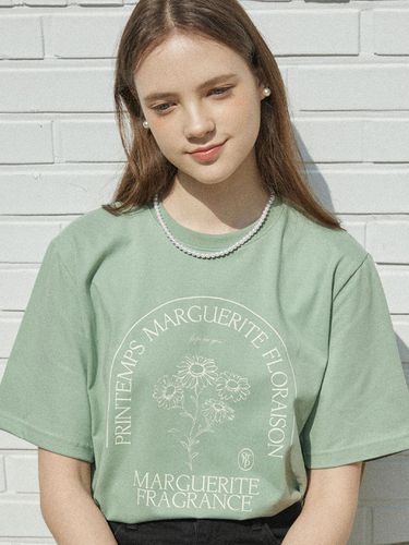 Marguerite T-shirt - Moss Green - ourhope - Modalova