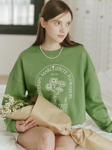 Margaret Sweatshirt - Moss Green - ourhope - Modalova