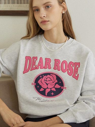 Dear Rose Sweatshirt - Light Grey - ourhope - Modalova