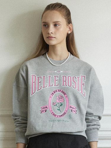 Belle Rose Sweatshirt - Melange Grey - ourhope - Modalova