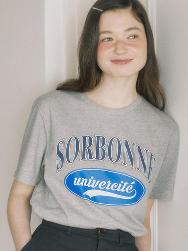 Sorbonne T-shirt - Melange Grey - ourhope - Modalova