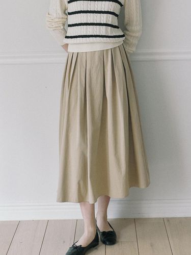 Jane Flared Skirt - Beige - ourhope - Modalova