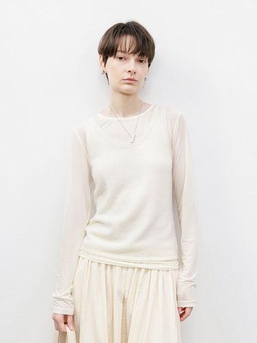 TG_Basic wool sleeveless top_IVORY - tageechita - Modalova