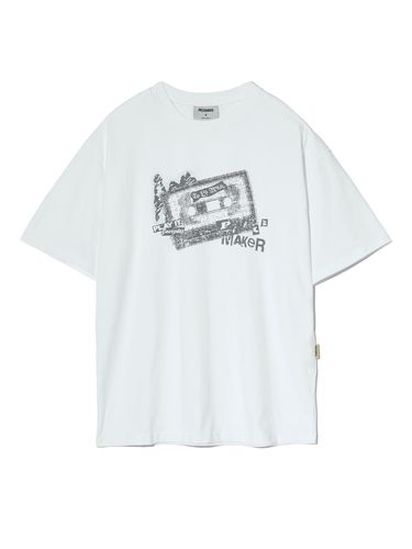 VINTAGE TAPE TEE (WHITE) - PIECEMAKER - Modalova