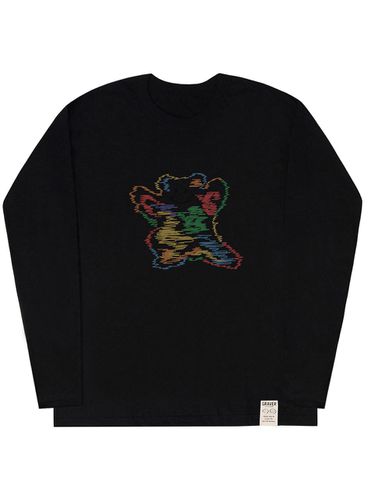 UNISEX] Rainbow Big Cloud Bear Smile Long Sleeve - GRAVER - Modalova