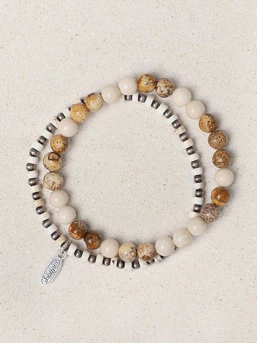 Tablelet Stone Bracelet SET - Brown - HolidayVisitor - Modalova