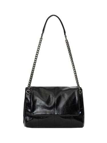 GLOSSY CHAIN SHOULDER BAG [Black] - LeftSeoul - Modalova