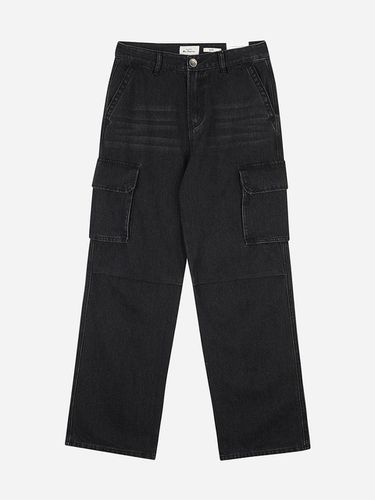 Mens Wide cargo denim pants BOCDP373M - bensherman - Modalova