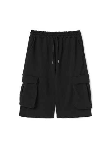 Crucial Cargo Bermuda Sweat Pants Black - DNSR - Modalova