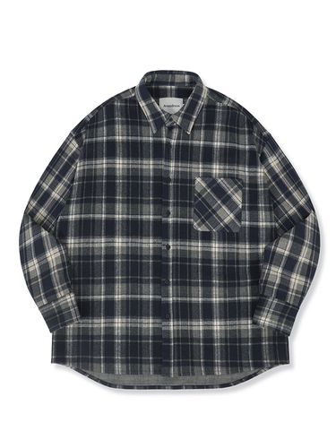 Aiden Check Shirt NAVY - AVANDRESS - Modalova