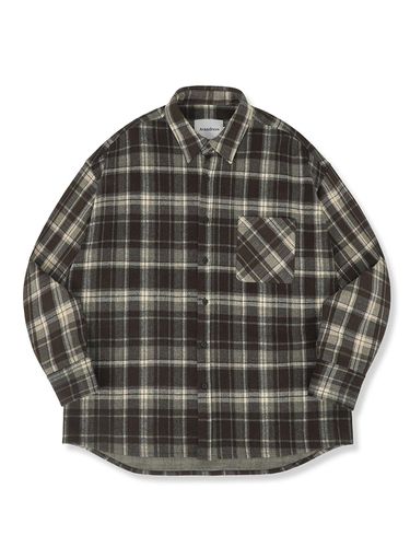 Aiden Check Shirt BROWN - AVANDRESS - Modalova