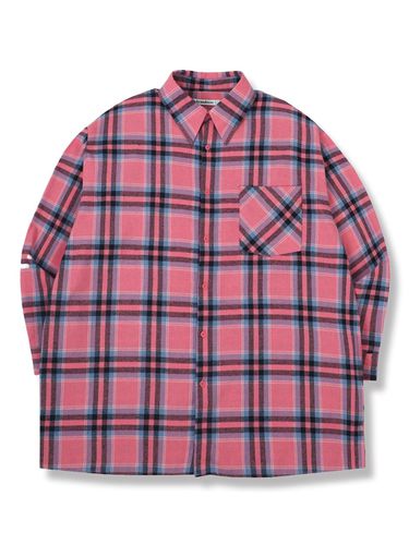 Reve overfit check shirt PINK - AVANDRESS - Modalova