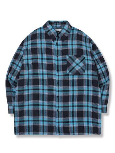 Reve overfit check shirt BLUE - AVANDRESS - Modalova